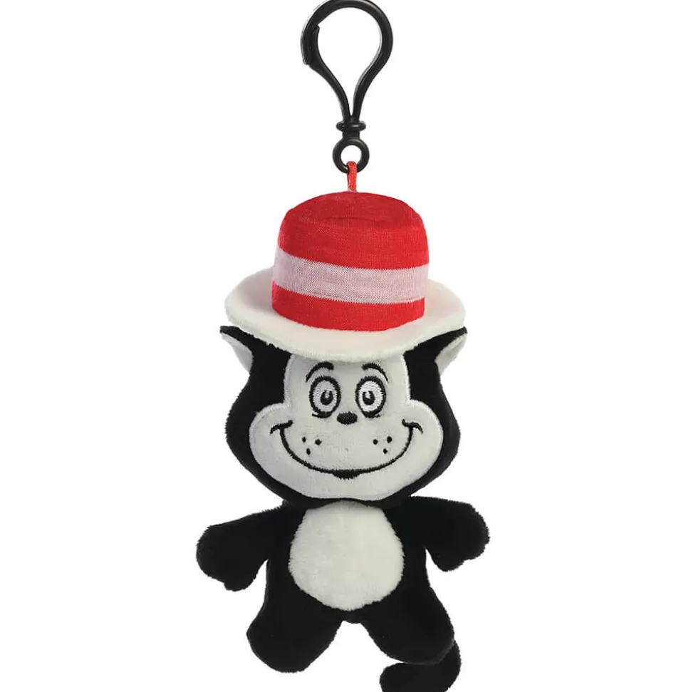 Aurora Dr. Seuss 4" Cat in the Hat Plush Character Clip