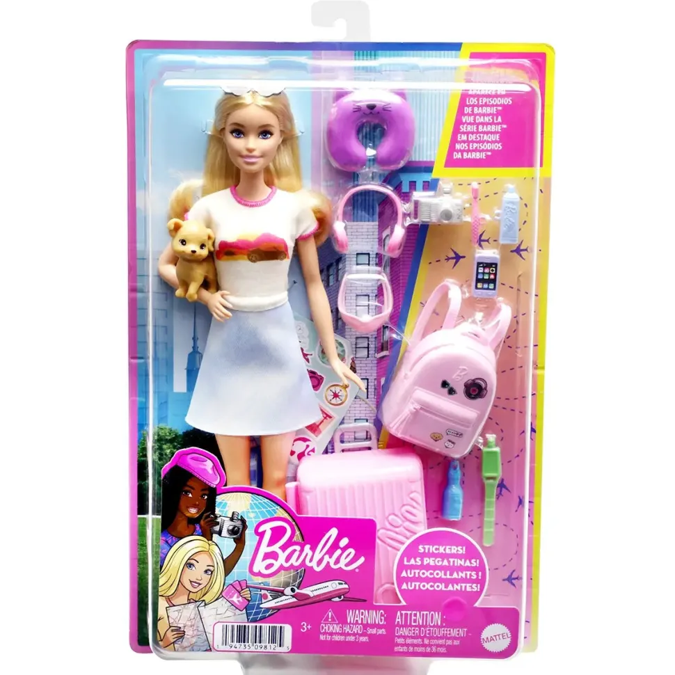 Barbie Adventures Malibu Travel Doll and Acessory Play Set