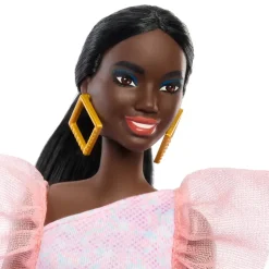 Barbie Fashionistas Doll With Peach Dress #216