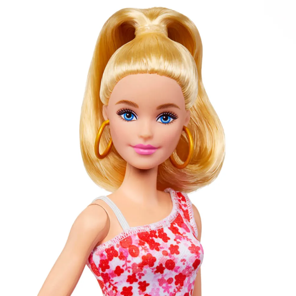 Barbie Fashionistas Doll With Pink Flower Dress #205