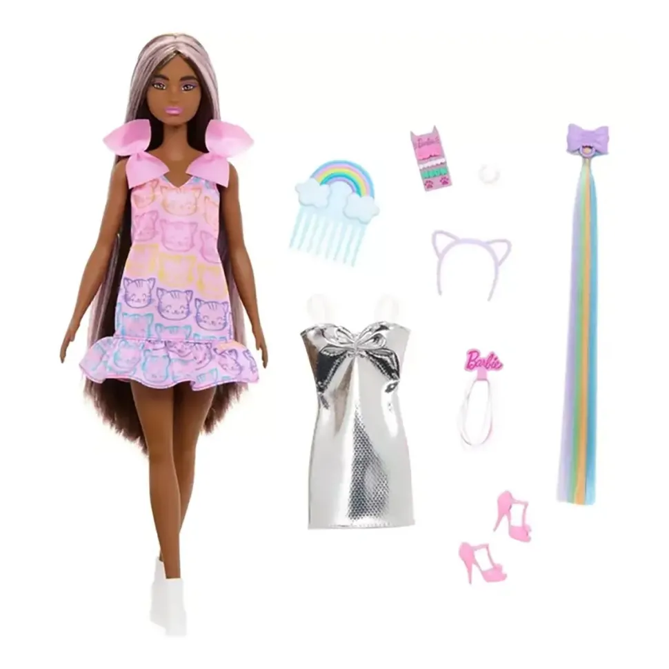 Barbie Fun&Fancy Doll&Accessories Brunette Fashion Doll With Extra