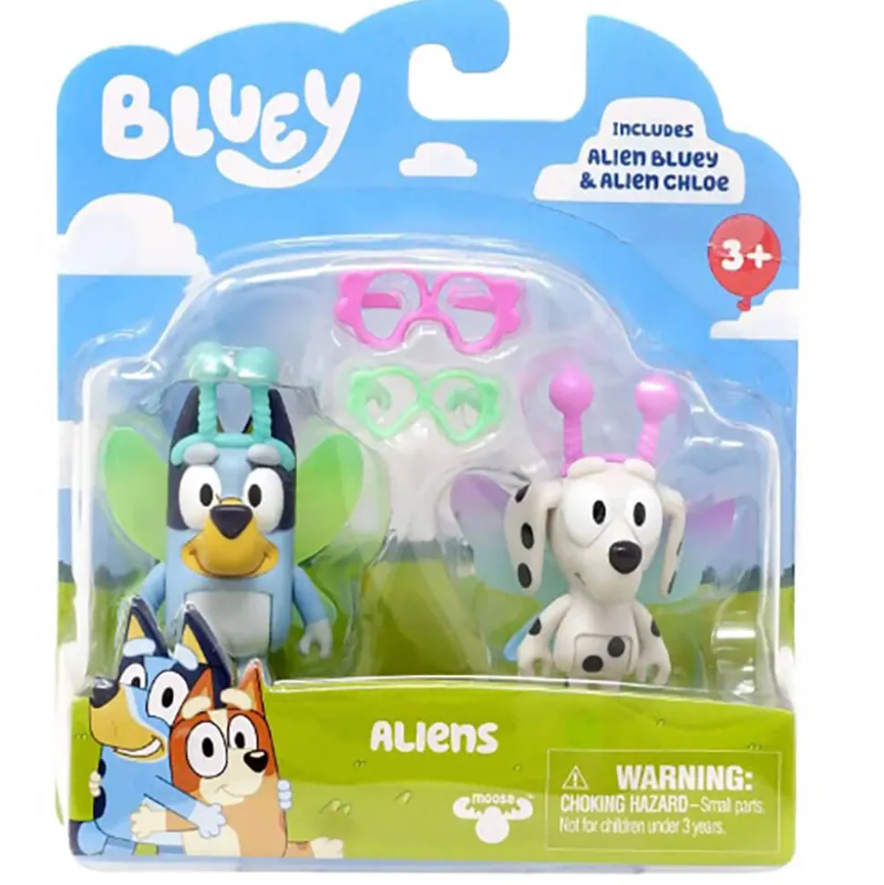 Bluey Aliens Story Mini Figure 2-Pack