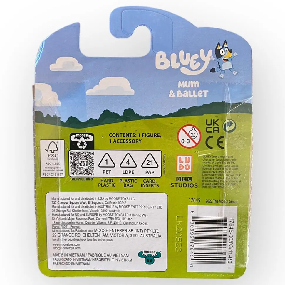 Bluey Story Starter Pack Mum and Ballet 3 Inch Figure