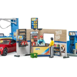 Bruder bworld Gas Station with Car Wash