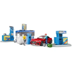 Bruder bworld Gas Station with Car Wash