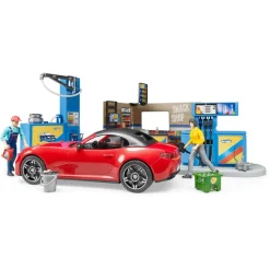 Bruder bworld Gas Station with Car Wash