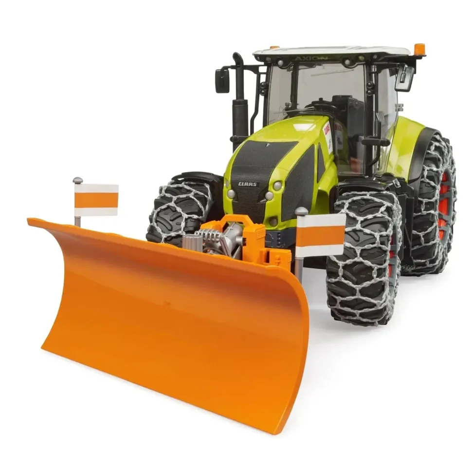 Bruder Claas Axion 950 with Snow Chains and Snow Blade 1:16 Scale Vehi