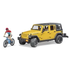 Bruder Jeep Wrangler Rubicon w/ Mountain Bike
