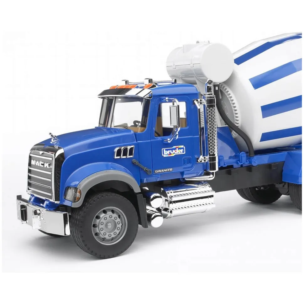 Bruder Mack Granite Cement Mixer 1:16 Scale