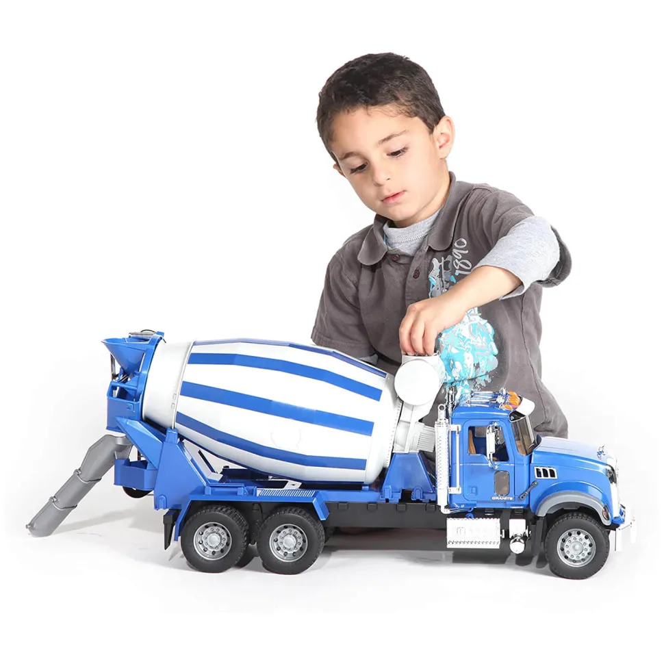 Bruder Mack Granite Cement Mixer 1:16 Scale