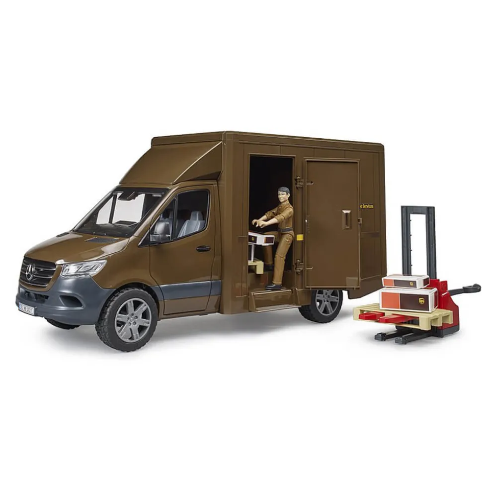 Bruder Mercedes Benz Sprinter UPS w/ Driver and Accessories