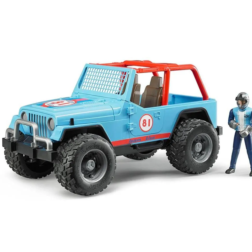 Bruder Pro Series Jeep Blue Cross Country Racer with Driver