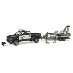 Bruder Pro Series RAM 2500 Police Pickup, Trailer, Boat&Figures
