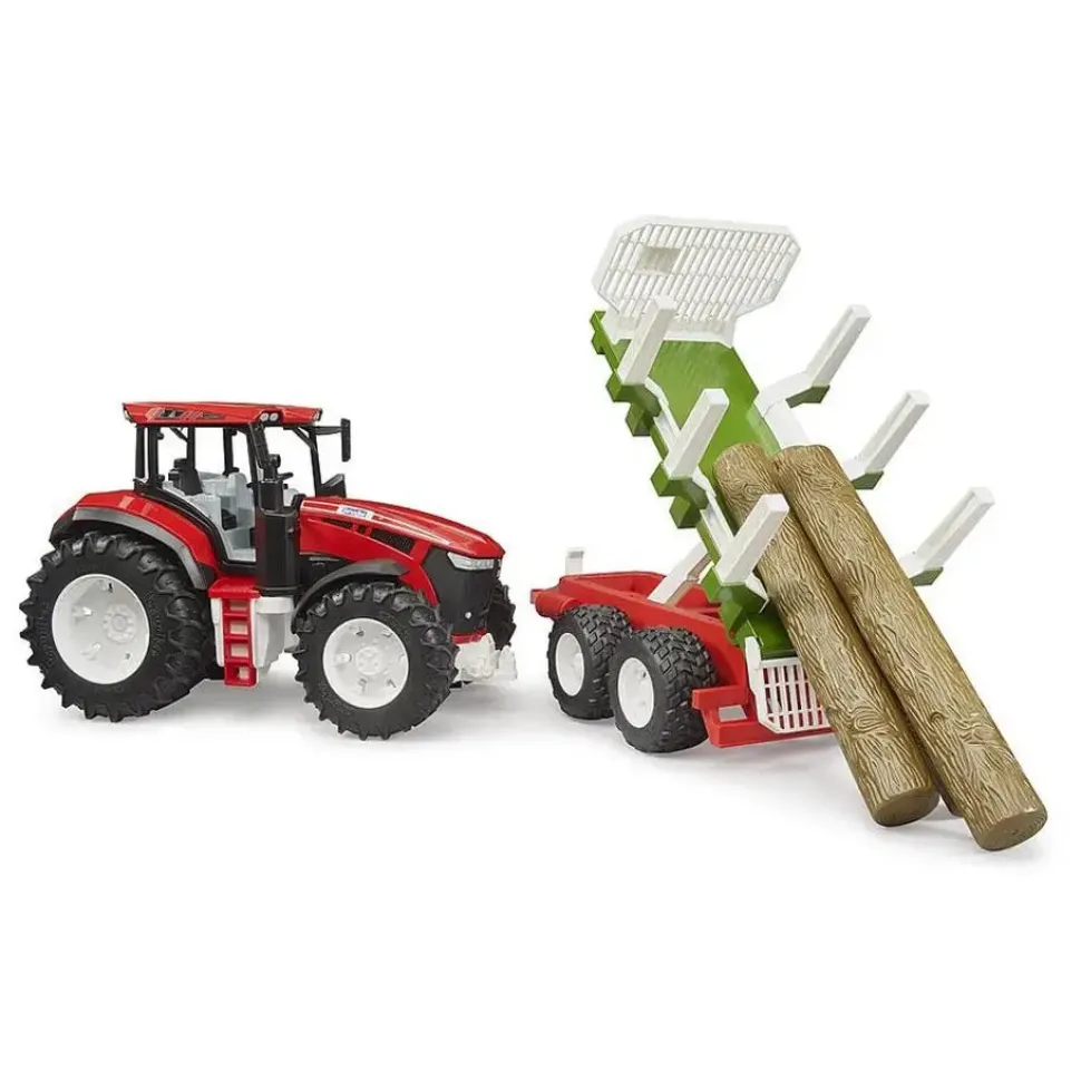 Bruder Roadmax Tractor with Forwarding Trailer 1:16 Scale Vehicle