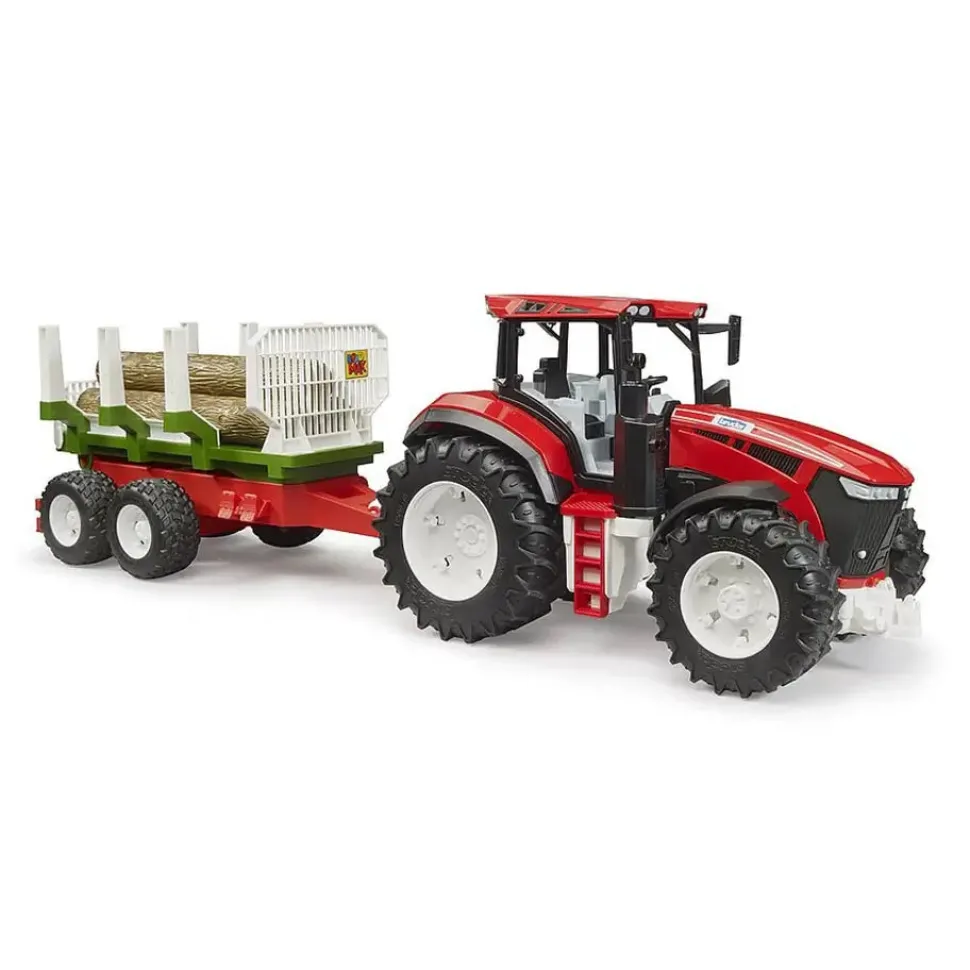 Bruder Roadmax Tractor with Forwarding Trailer 1:16 Scale Vehicle