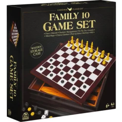Cardinal Classics Family 10 Game Set with Wooden Storage Case
