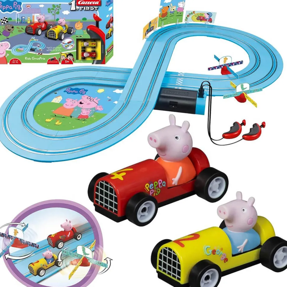 Carrera FIRST Peppa Pig Kids GranPrix Slot Car Racing Set