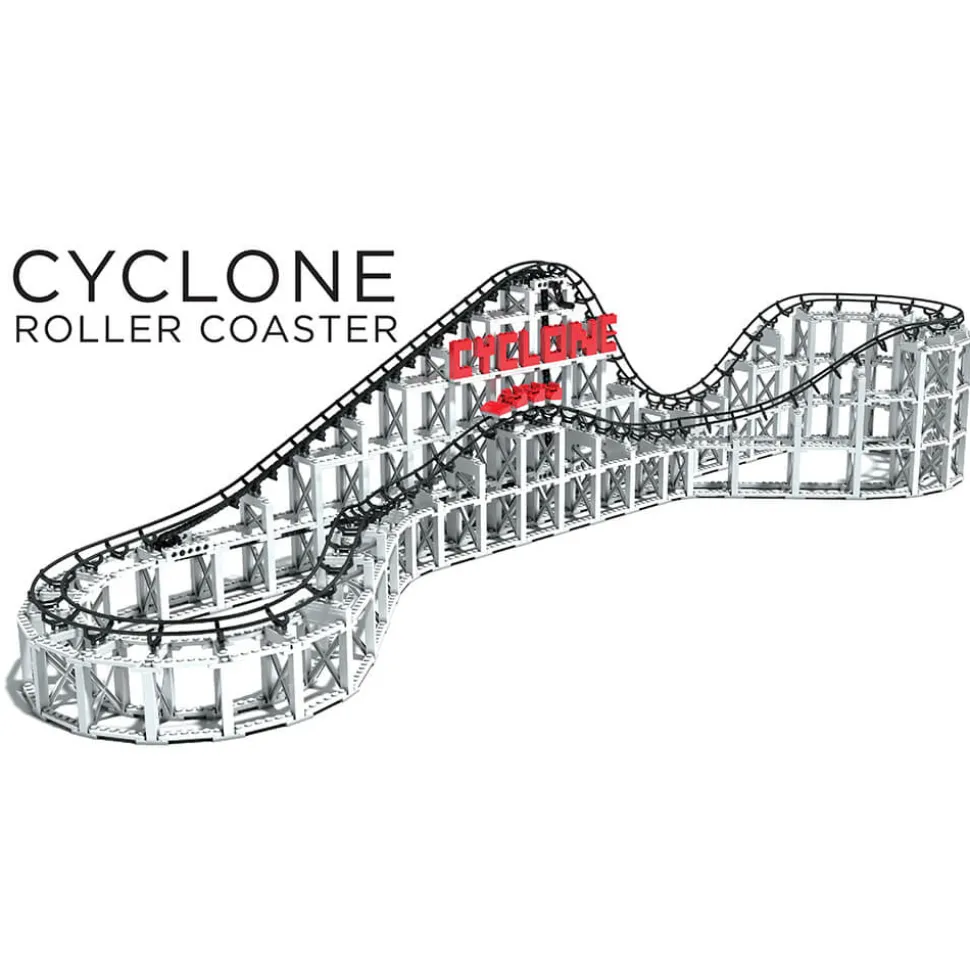 CDX Blocks The Cyclone Roller Coaster 900 Piece Building Kit
