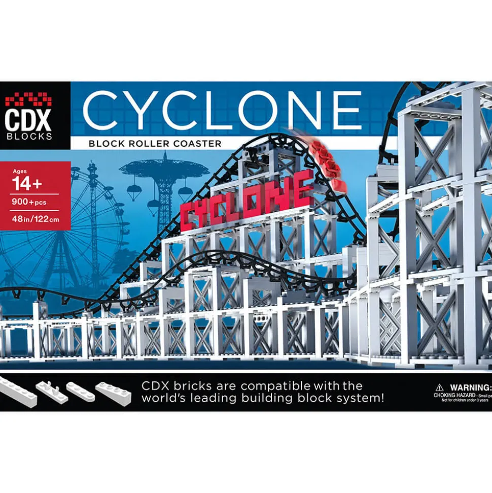 CDX Blocks The Cyclone Roller Coaster 900 Piece Building Kit