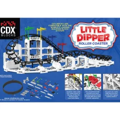 CDX Blocks The Little Dipper Roller Coaster 332 Piece Building Kit