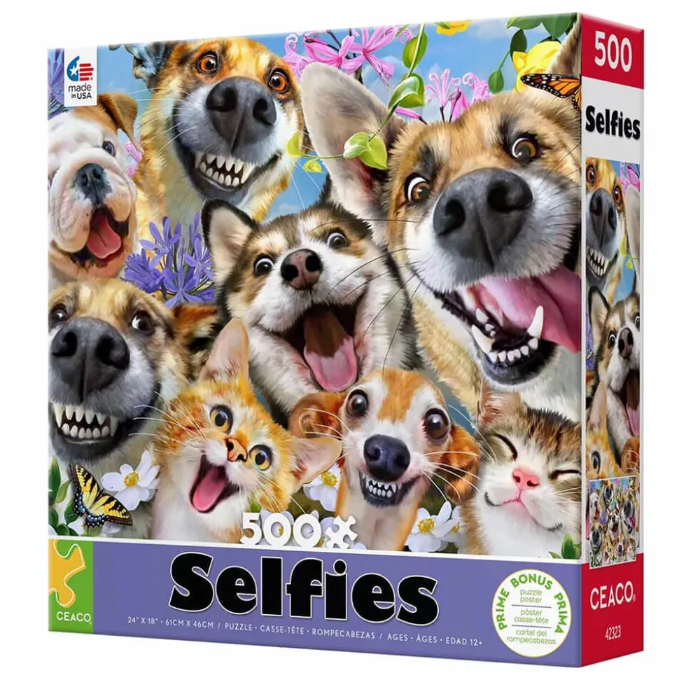 Ceaco Companion Selfies 500 Piece Jigsaw Puzzle