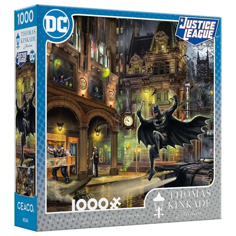Ceaco DC Comics Thomas Kinkade Gotham City 1000 Piece Jigsaw Puzzle
