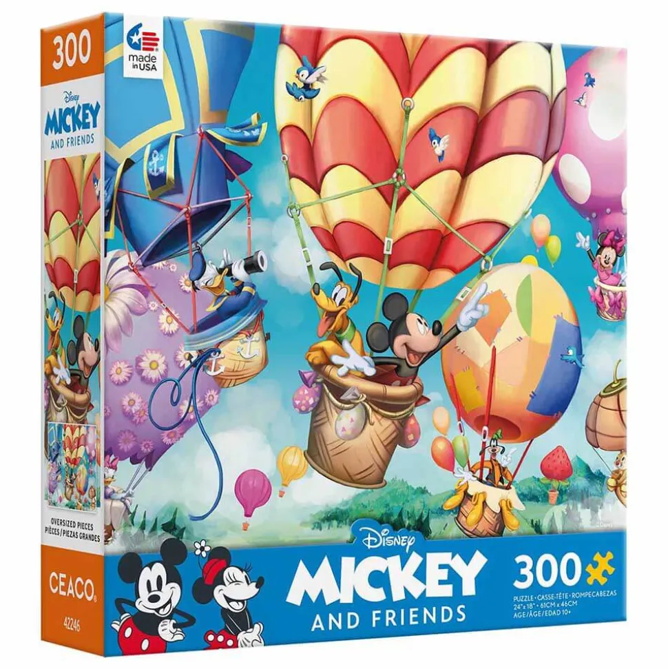 Ceaco Disney and Friends Mickey's Air Balloon 300 Piece Jigsaw Puzzle