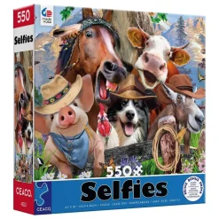 Ceaco Selfies Mountain Meadow 550 Piece Jigsaw Puzzle