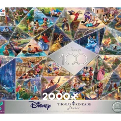 Ceaco Thomas Kinkade Disney 100 Collage 2000 Piece Jigsaw Puzzle