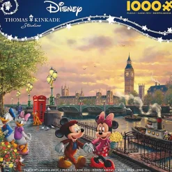 Ceaco Thomas Kinkade Disney's Mickey and Minnie in London 1000 Piece J