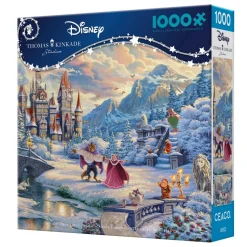 Ceaco Thomas Kinkade Disney's Beauty and the Beast Winter Enchantment