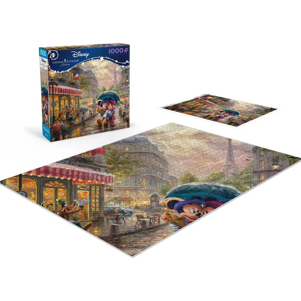 Ceaco Thomas Kinkade Disney's Mickey and Minnie in Paris 1000 Piece Ji