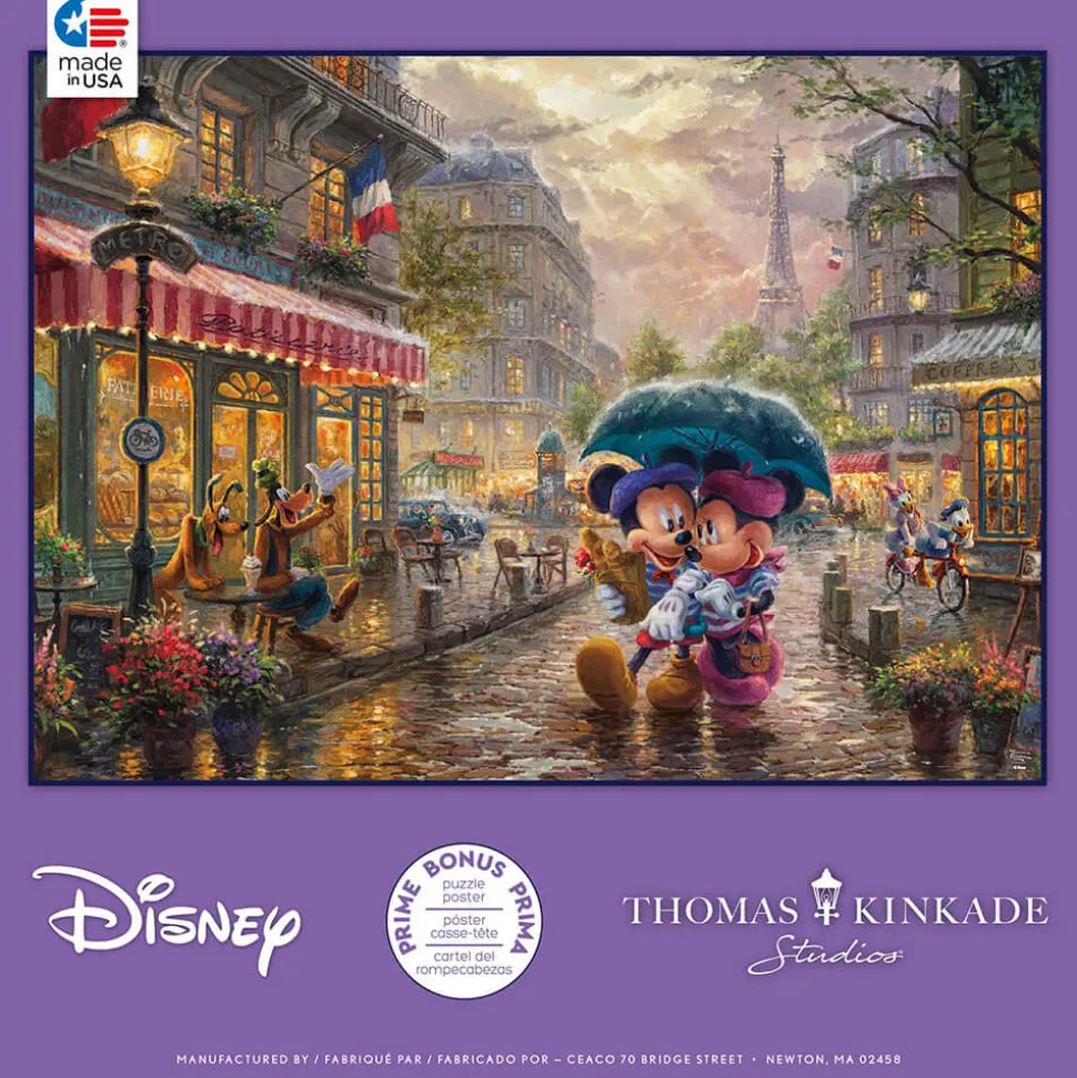 Ceaco Thomas Kinkade Disney's Mickey and Minnie in Paris 1000 Piece Ji
