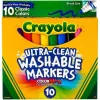 Crayola 10ct Washable Broad Line Markers Classic Colors