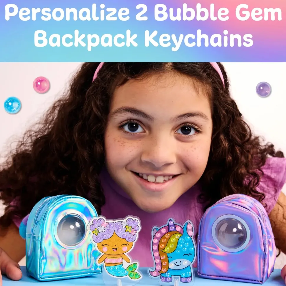 Creativity for Kids Bubble Gems Backpack Key Chains Kit