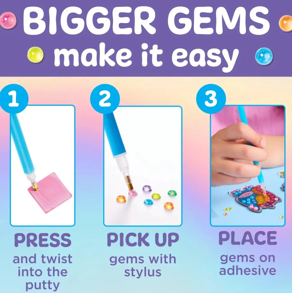 Creativity for Kids Bubble Gems Backpack Key Chains Kit