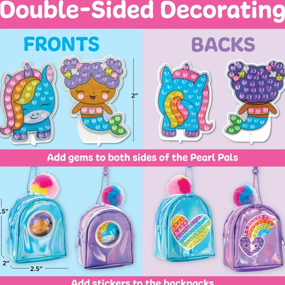 Creativity for Kids Bubble Gems Backpack Key Chains Kit