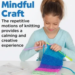 Creativity for Kids Learn to Knit Pocket Scarf Kit