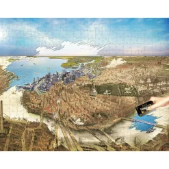 4D Cityscape Scratch Off Boston History Puzzle