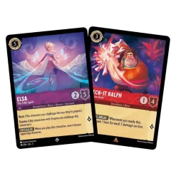 Disney Lorcnana Trading Card Game Shimmering Skies Starter Deck Elsa a