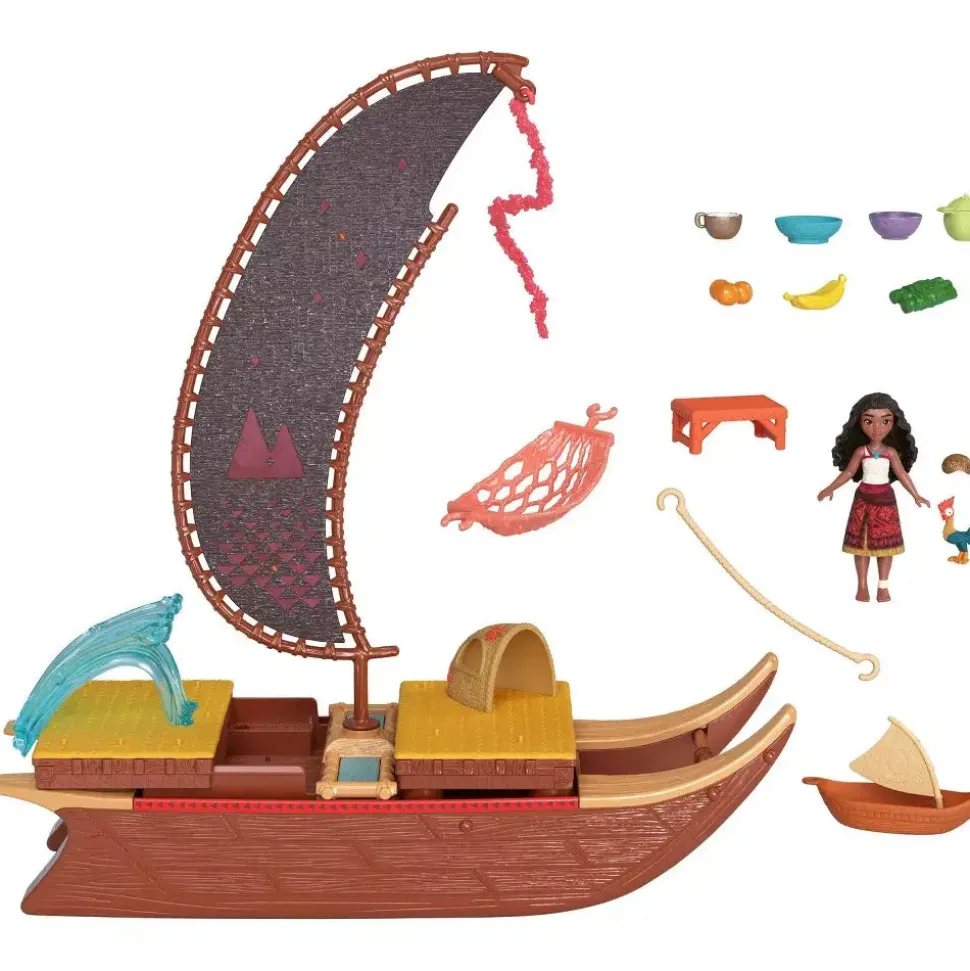 Disney Moana 2 Adventure Canoe Playset