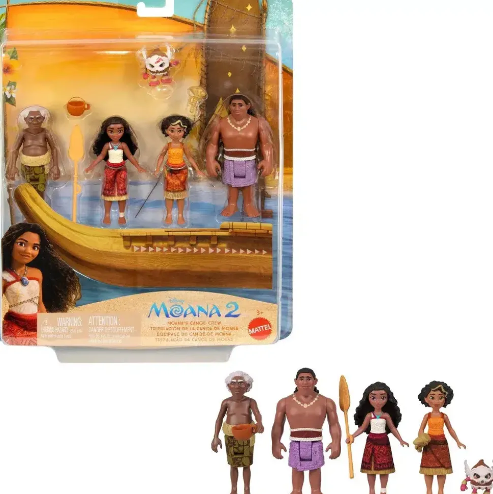 Disney Moana 2 Moana's Canoe Crew Playset