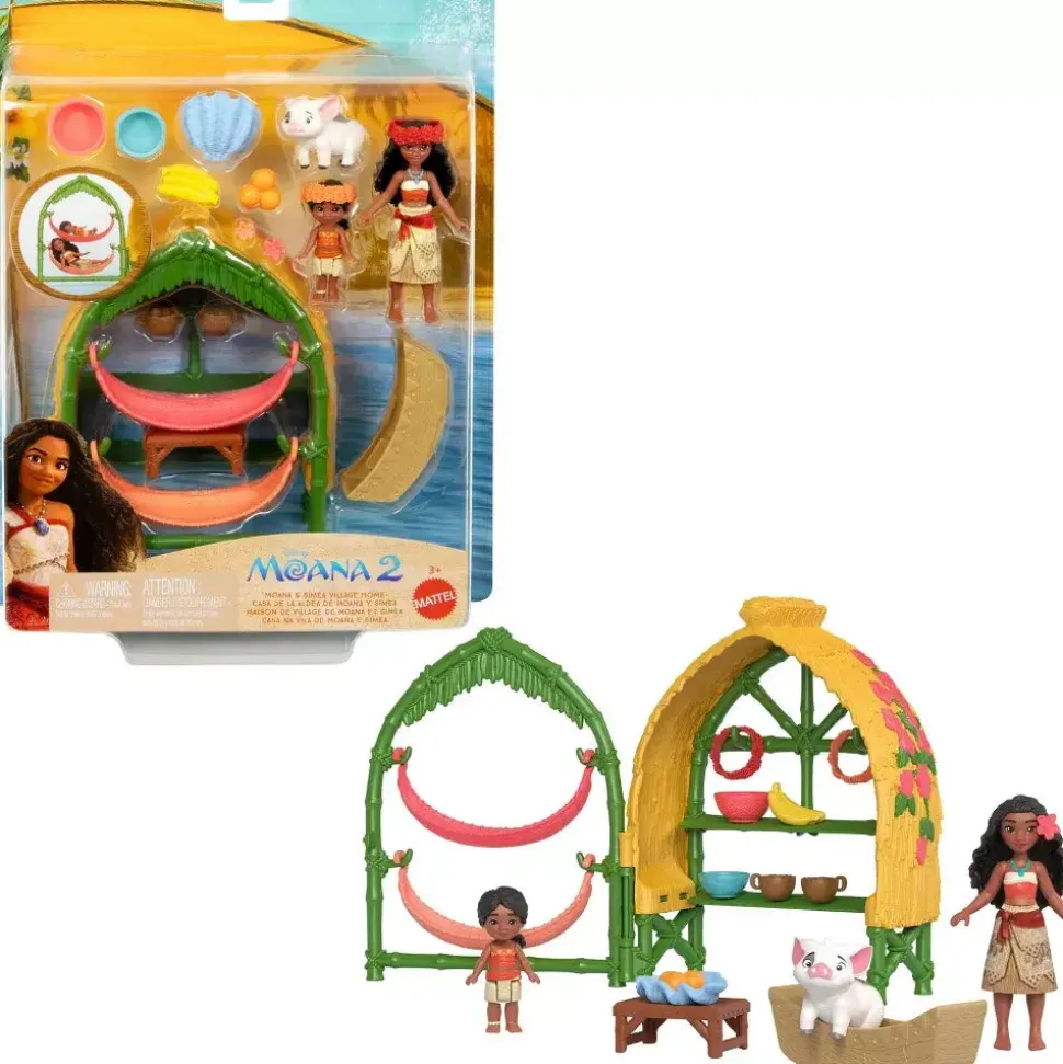 Disney Moana 2 Moana&Simea Village Home Playset