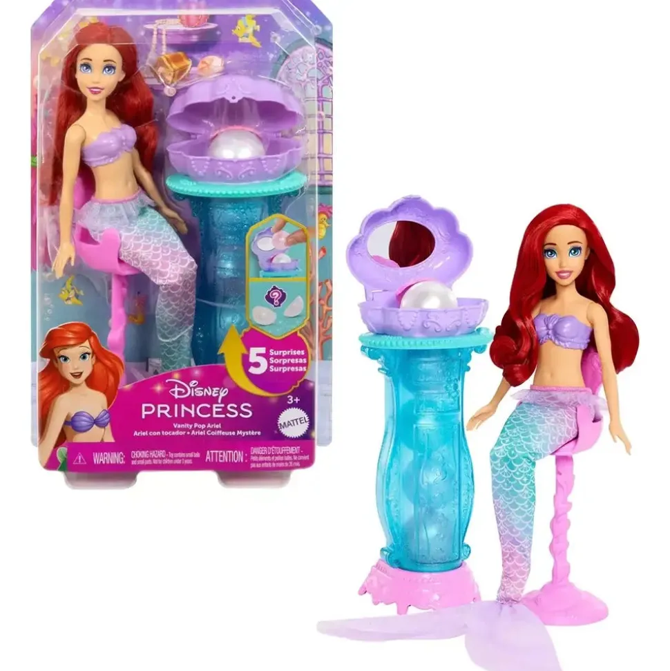 Disney Princess Ariel Vanity Pop Fashion Doll Playset