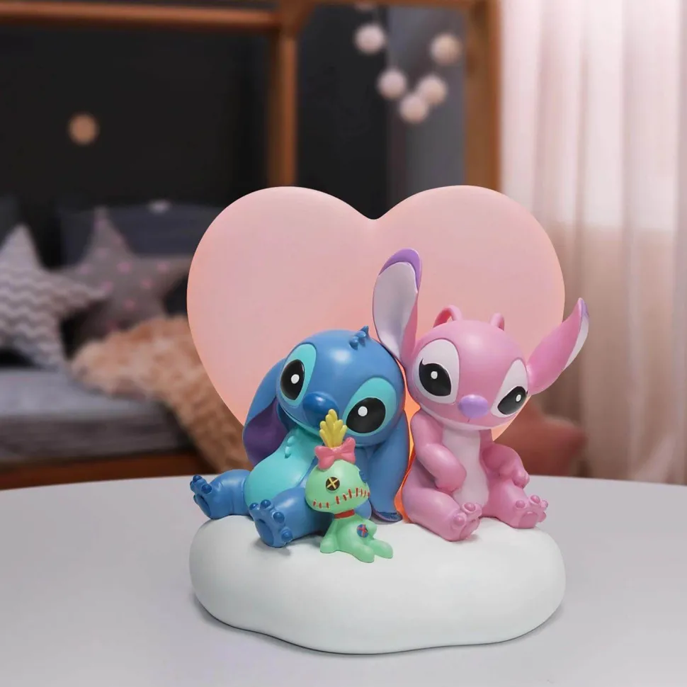 Disney Showcase Stitch and Angel Light-Up Figurine