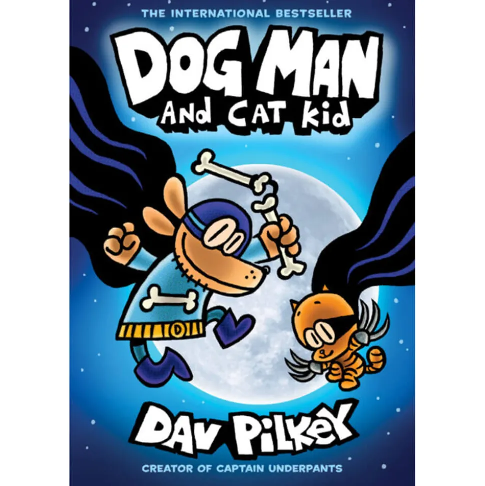 Dog Man #4: Dog Man and Cat Kid (Hardcover)