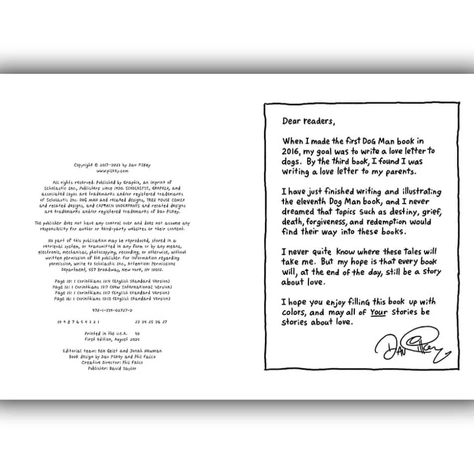 Dog Man with Love: The Official Coloring Book