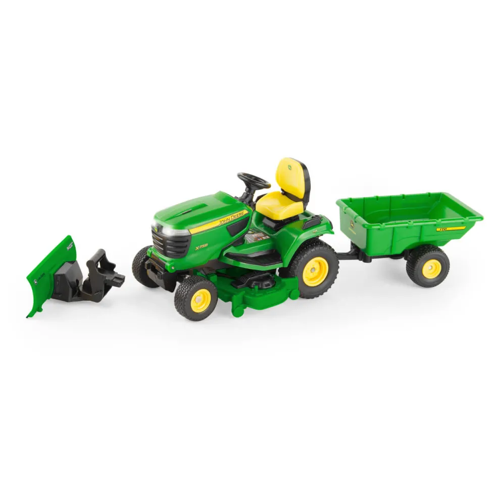 ERTL 1:16 Big Farm John Deere X758 Lawn Mower with accessories