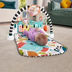 Fisher-Price Glow and Grow Kick&Play Piano Gym (Blue)