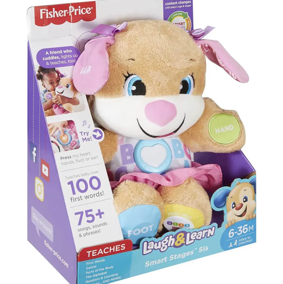 Fisher-Price Laugh&Learn Smart Stages Sis Musical Plush Toy